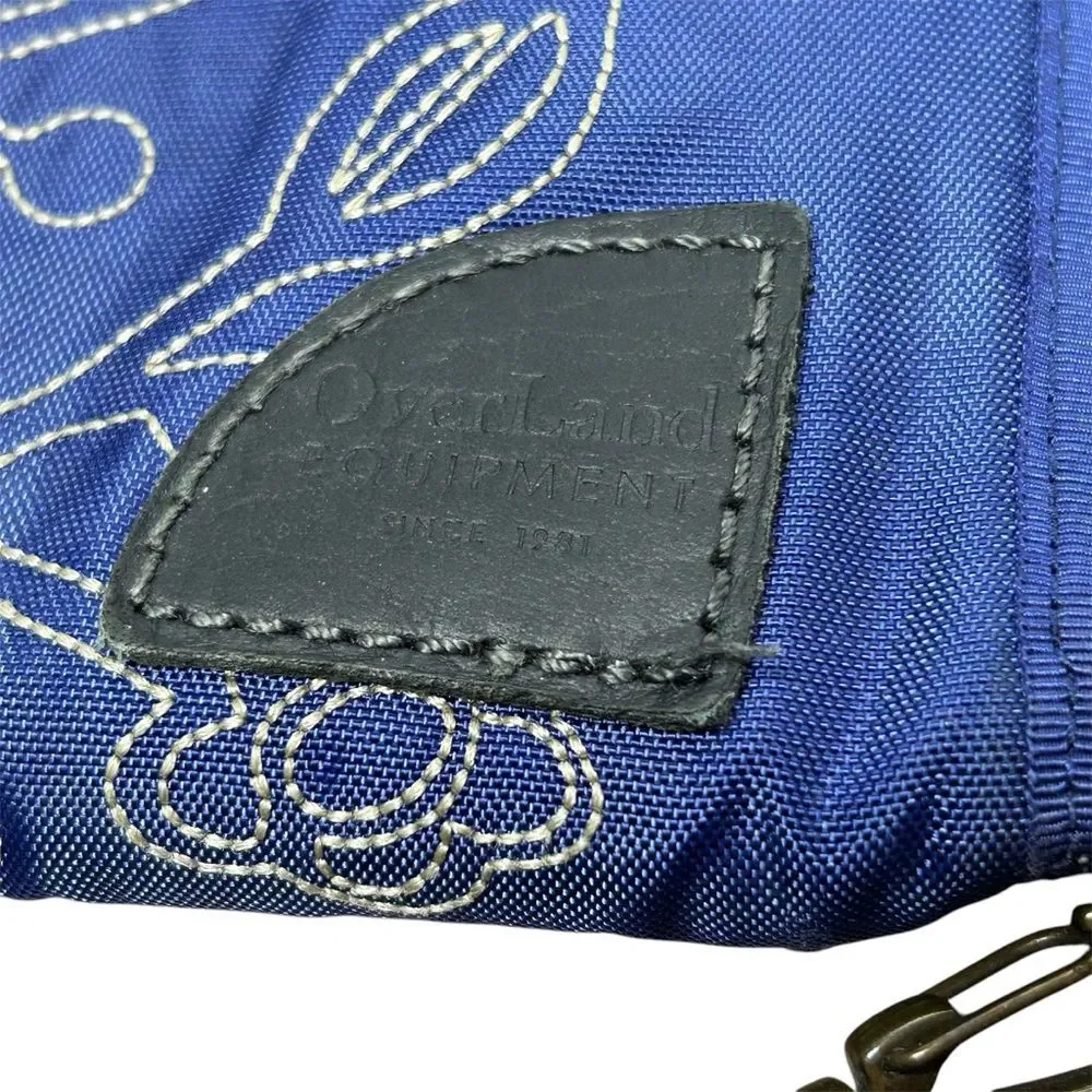 Overland Equipment Amelia Blue Embroidered Wallet Clutch